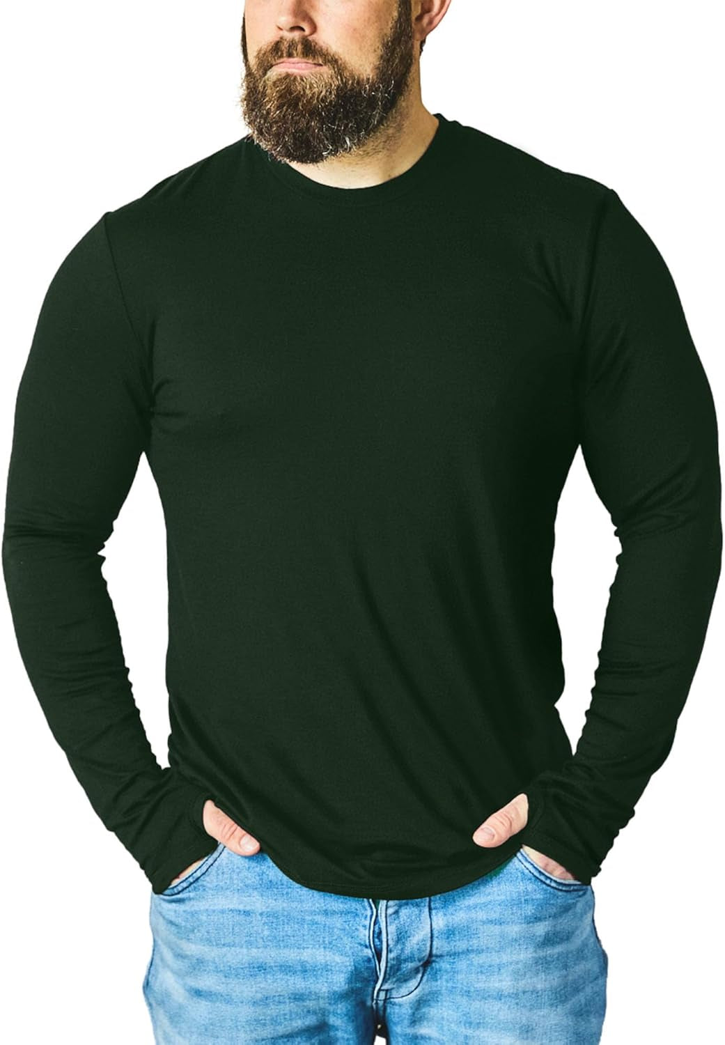 New Zealand 100% Merino Longsleeve Baselayer with Thumbloops - Select Color and Size